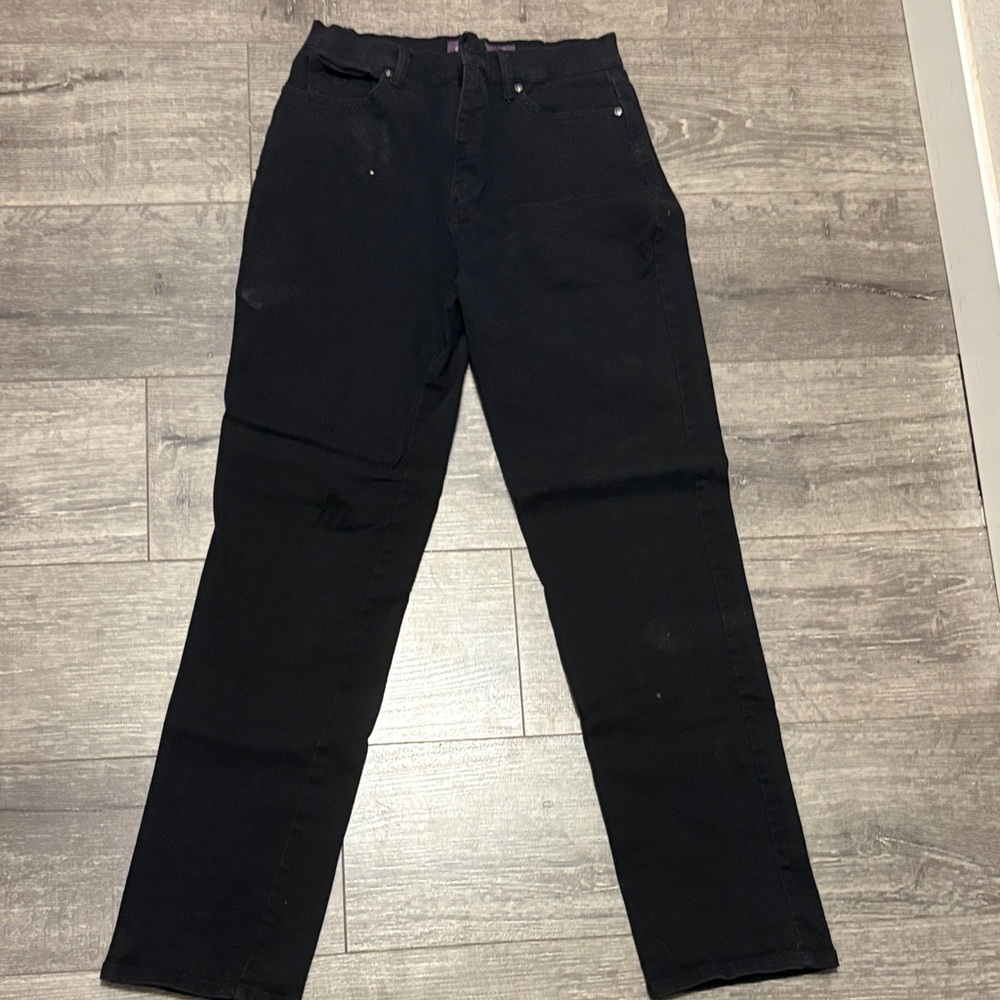 Gloria Vanderbilt Women's Classic Black Straight Jeans
